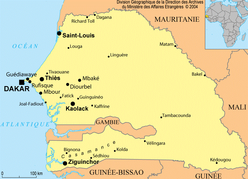 Cartes Et Informations Sur Le S n gal Cartes Et Informations Sur Le S n gal