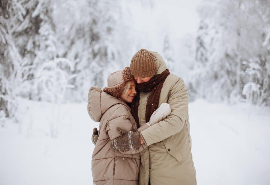 couple en hiver