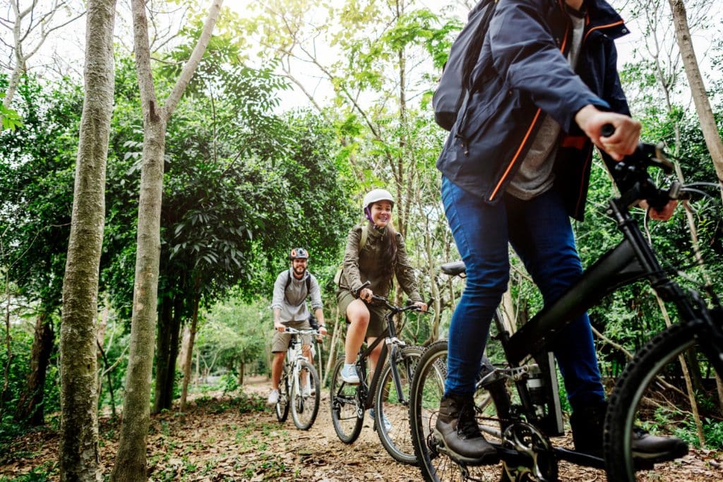 touristes à vélo