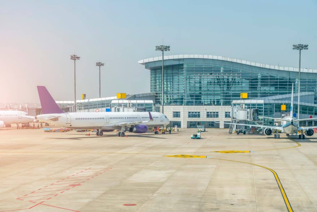 aeroport en activité